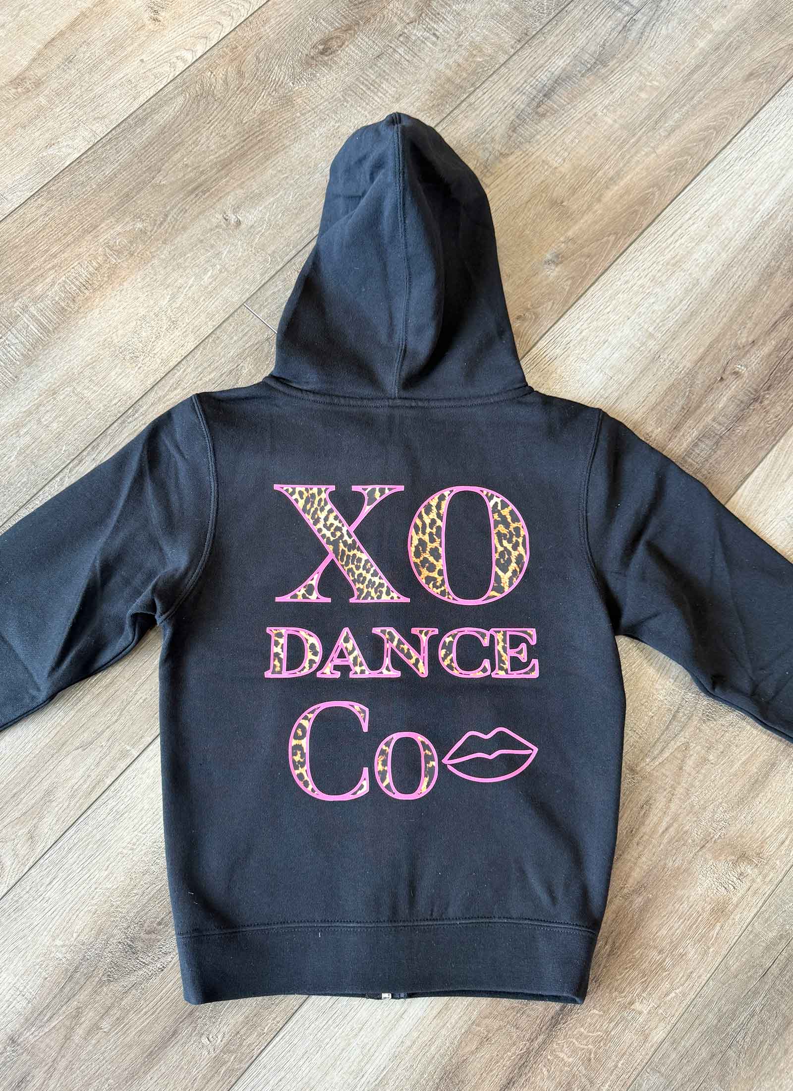 XO Cheetah Logo Zip Up Hoodie | Conventionwear | XoDanceCo