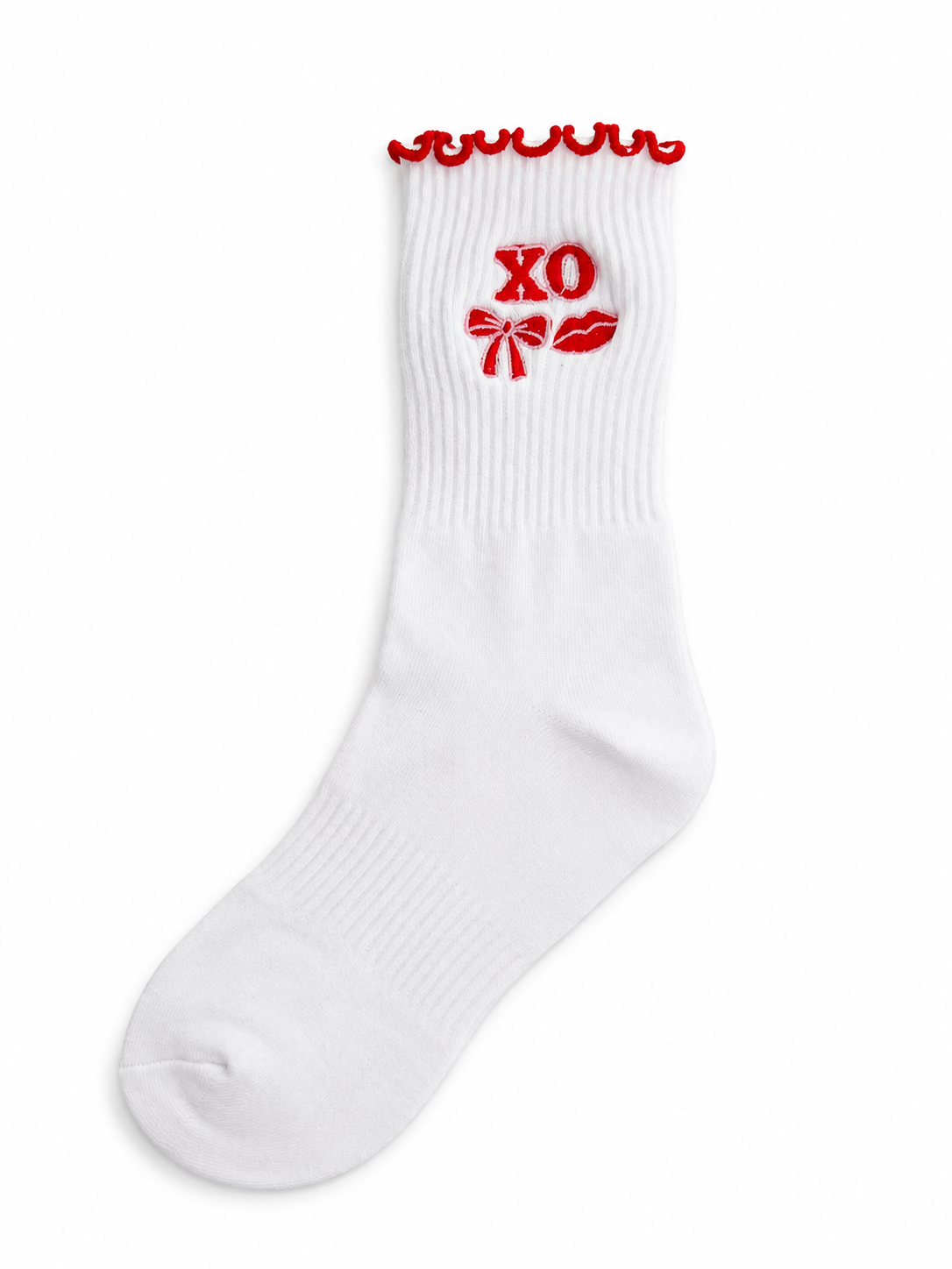 XO Bow & Kisses Socks