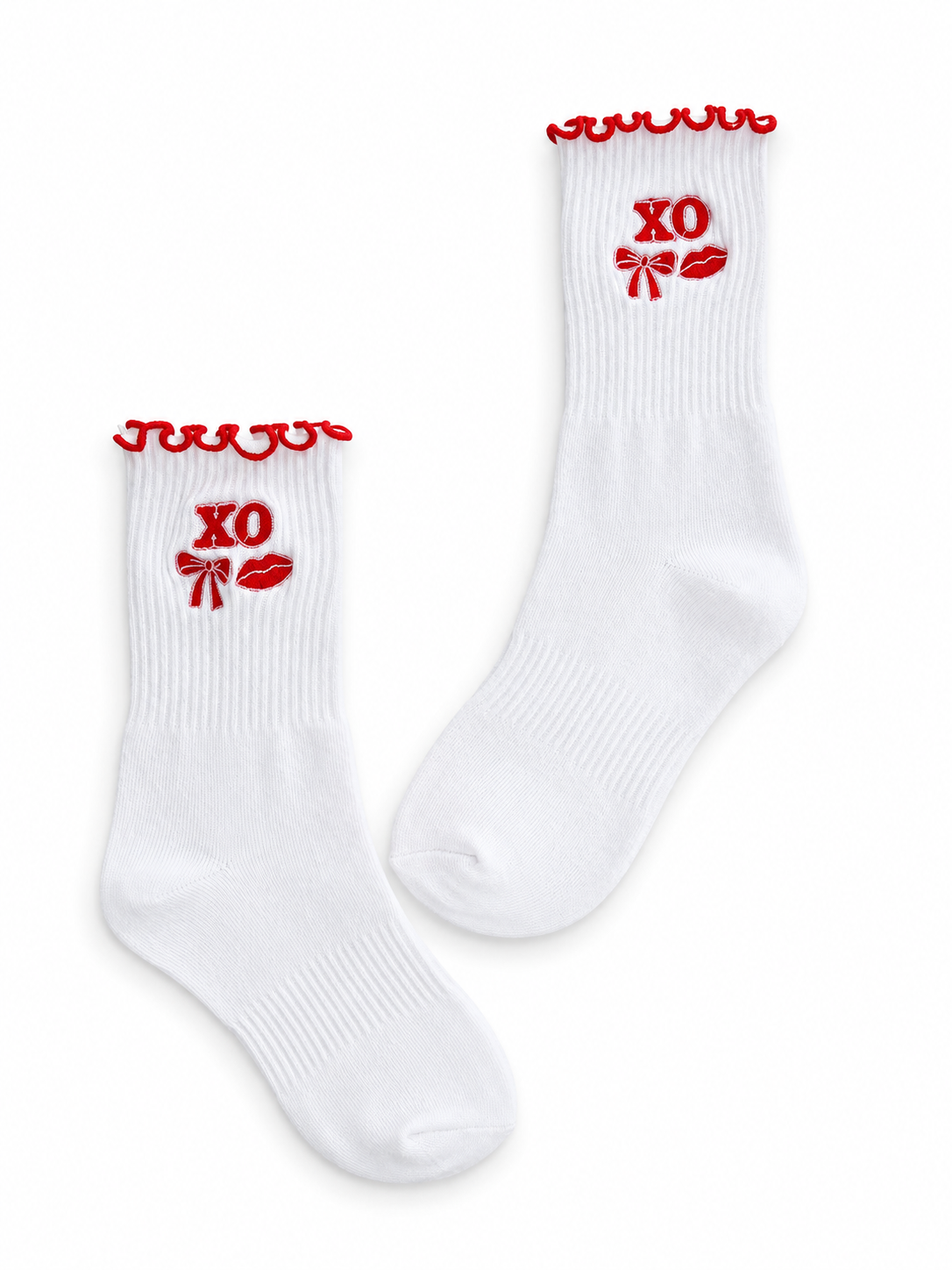 XO Bow & Kisses Socks