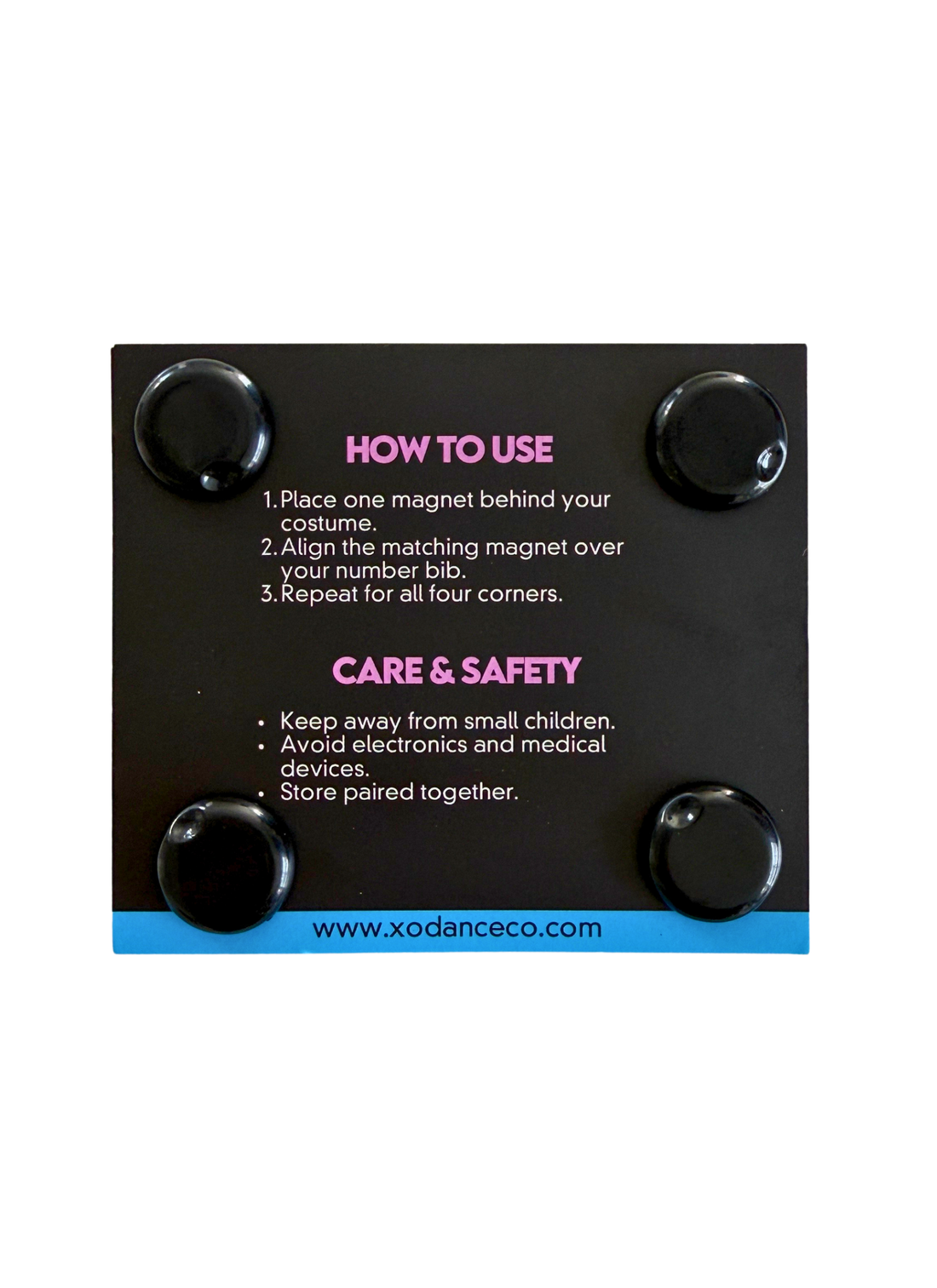 Dance Bib Magnets